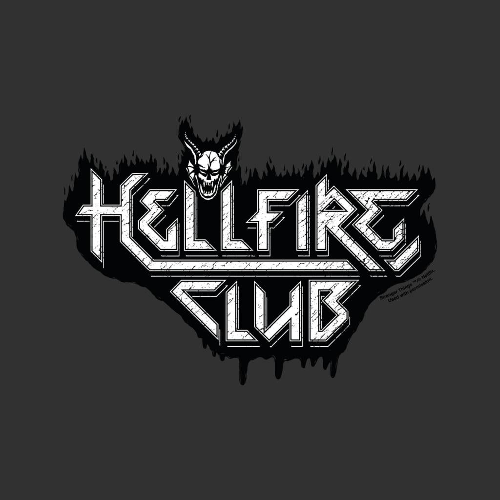 Stranger ThingsHellfire Club Black & White Logo Men's product image 2