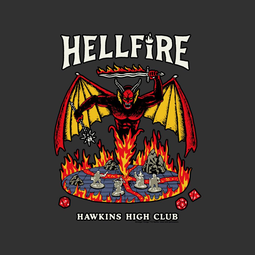 Stranger ThingsHellfire Hawkins High Club Men's T-Shirt product image 2