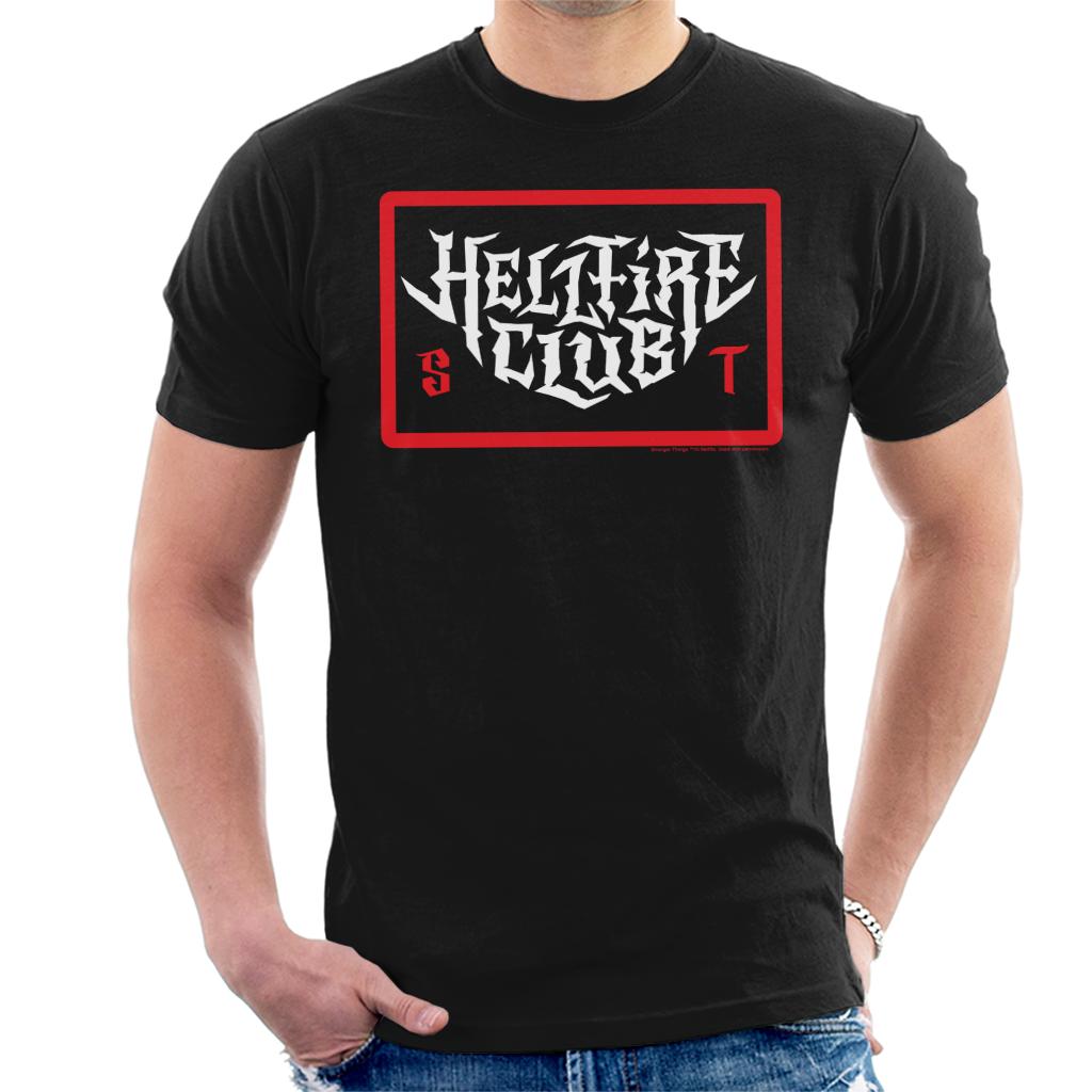 Stranger ThingsGothic Text Hellfire Club Men's T-Shirt product image 1