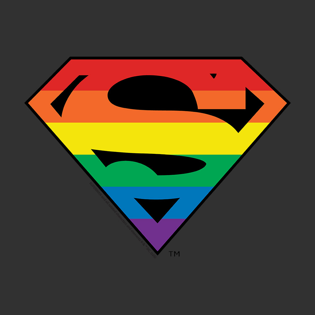 Superman Rainbow Logo Pride Men's T-Shirt product image 2
