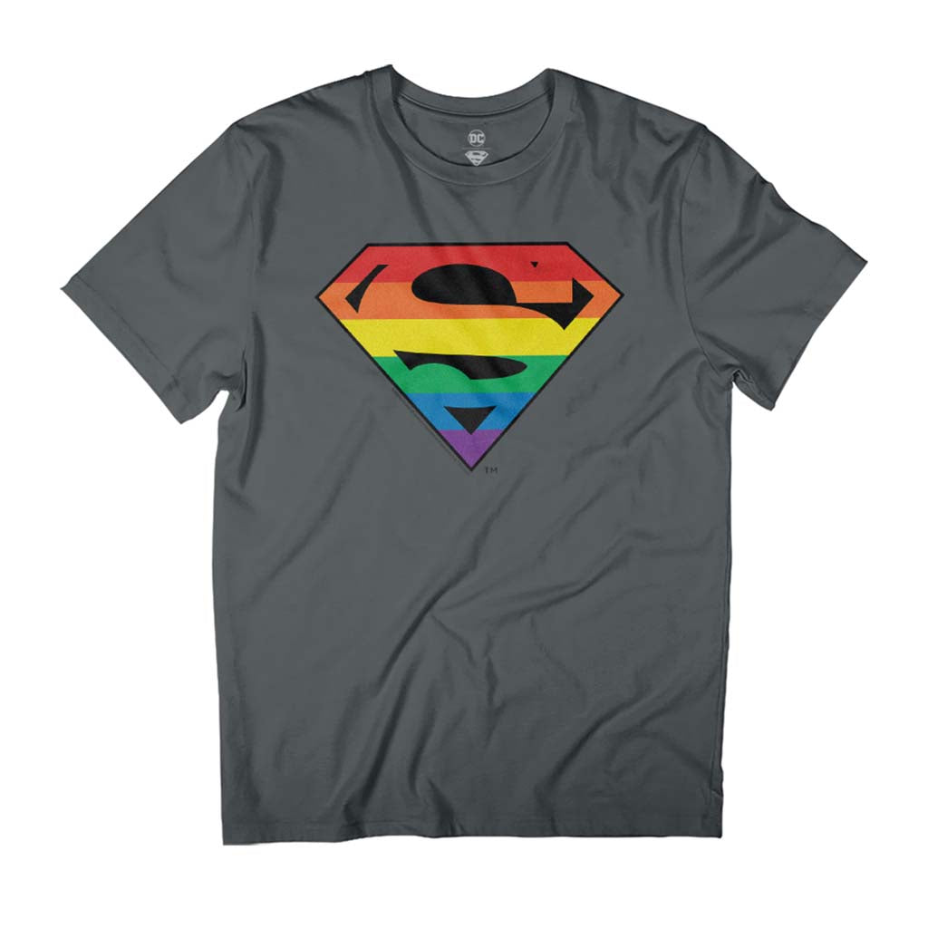 Superman Rainbow Logo Pride Men's T-Shirt product image 1