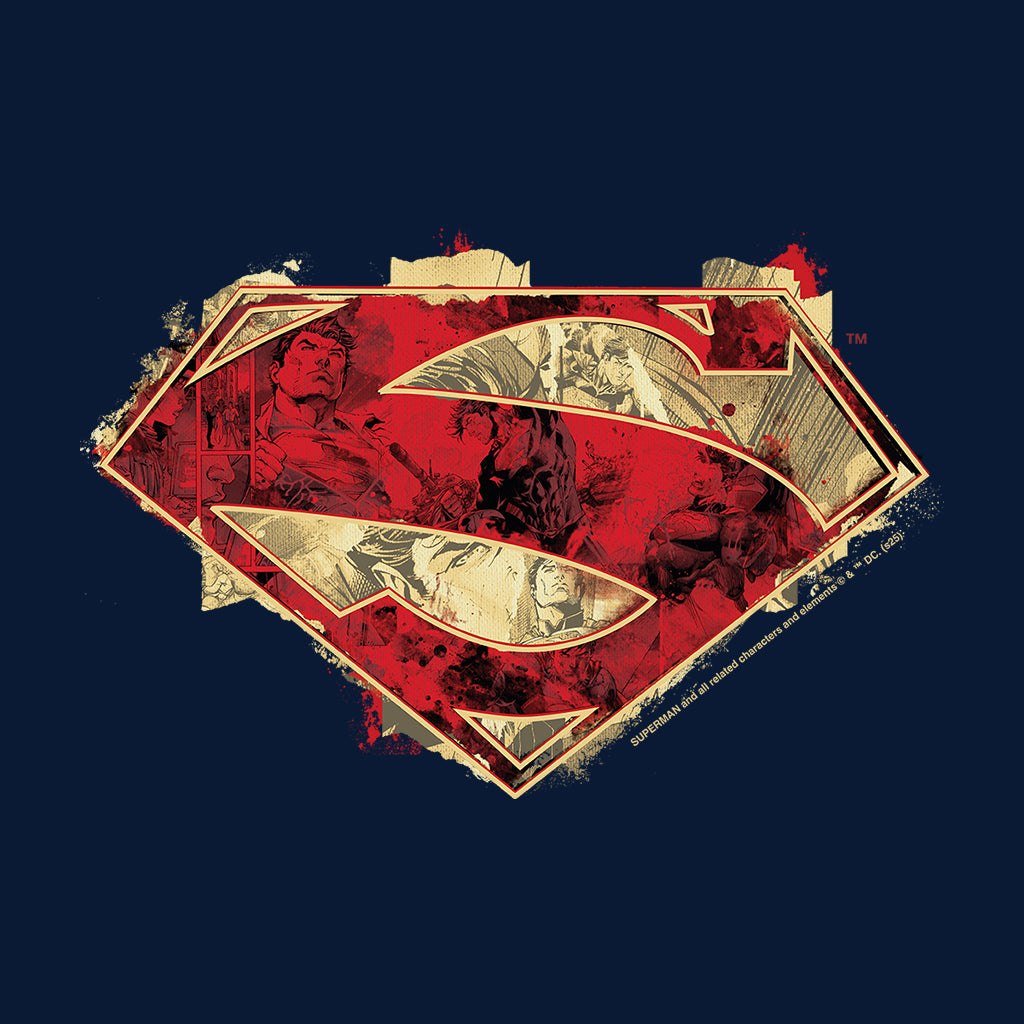Superman Comic Graphic Art Logo Men's T-Shirt product image 2