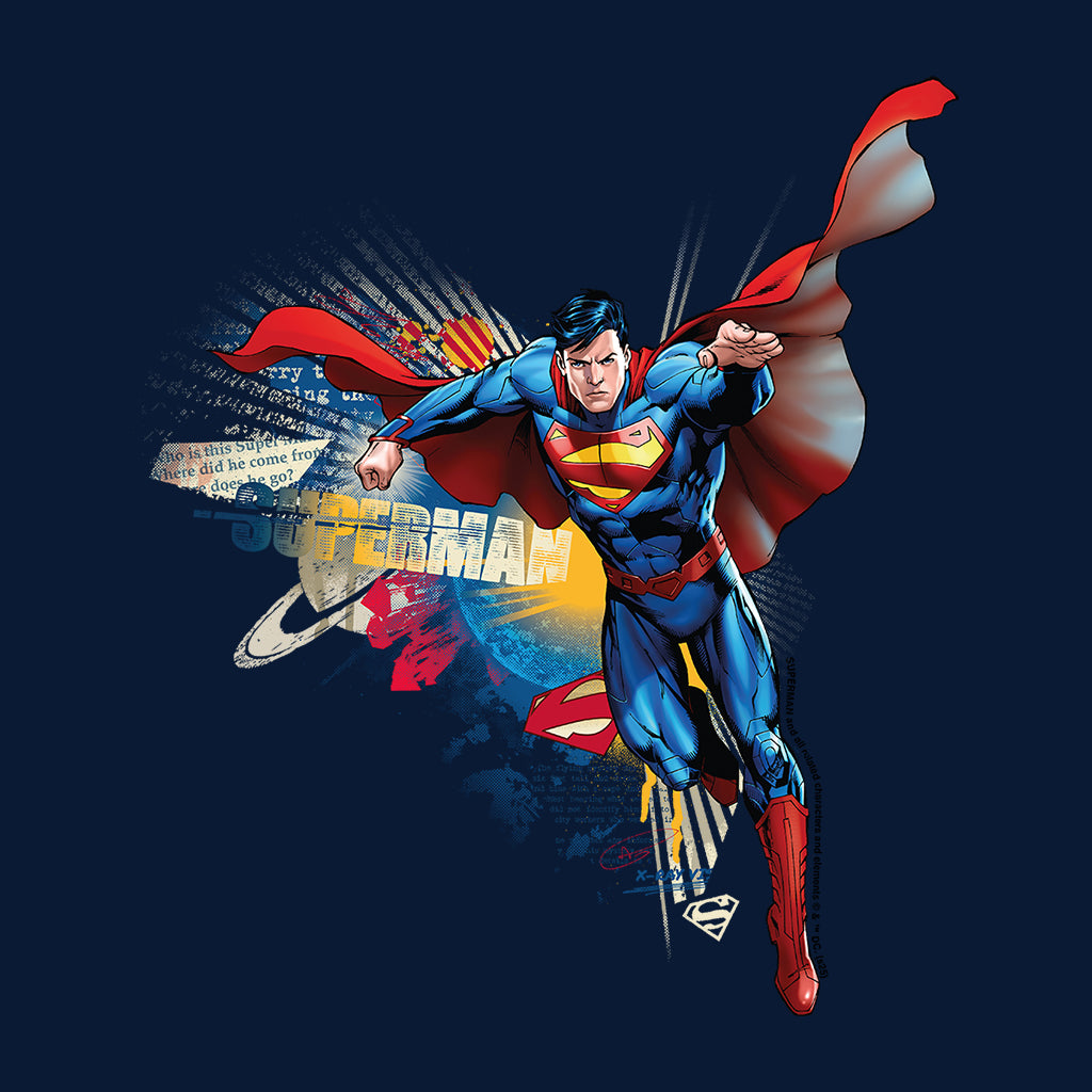Superman Comic Book Taking Flight Men's T-Shirt product image 2