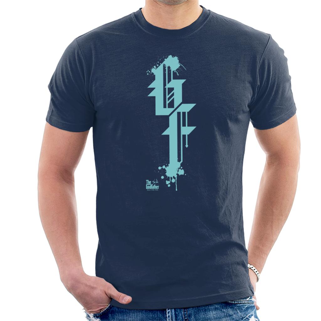 The Godfather Light Green GF Blood Splatter Men's T-Shirt product image 1