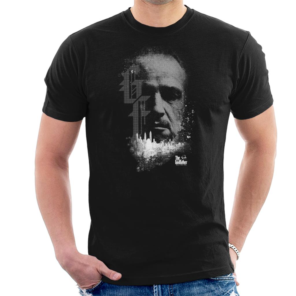 The Godfather Vito Corleone Head City Skyline Silhouette product image 1