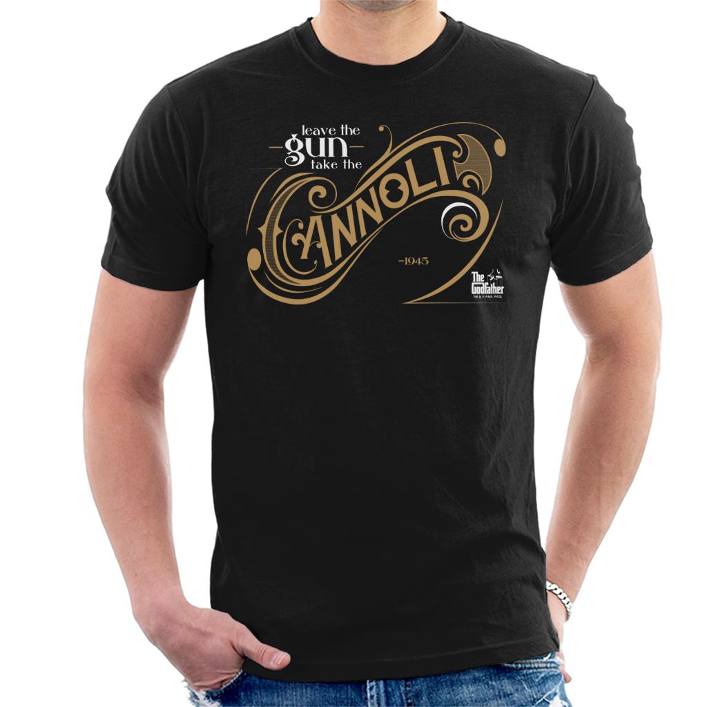 The Godfather Leave Gun Take Cannoli Quote Men's T-Shirt product image 1