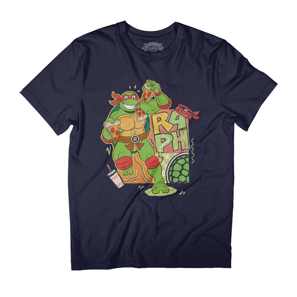 Teenage Mutant Ninja Turtles Raphael Pizza Men's T-Shirt product image 1