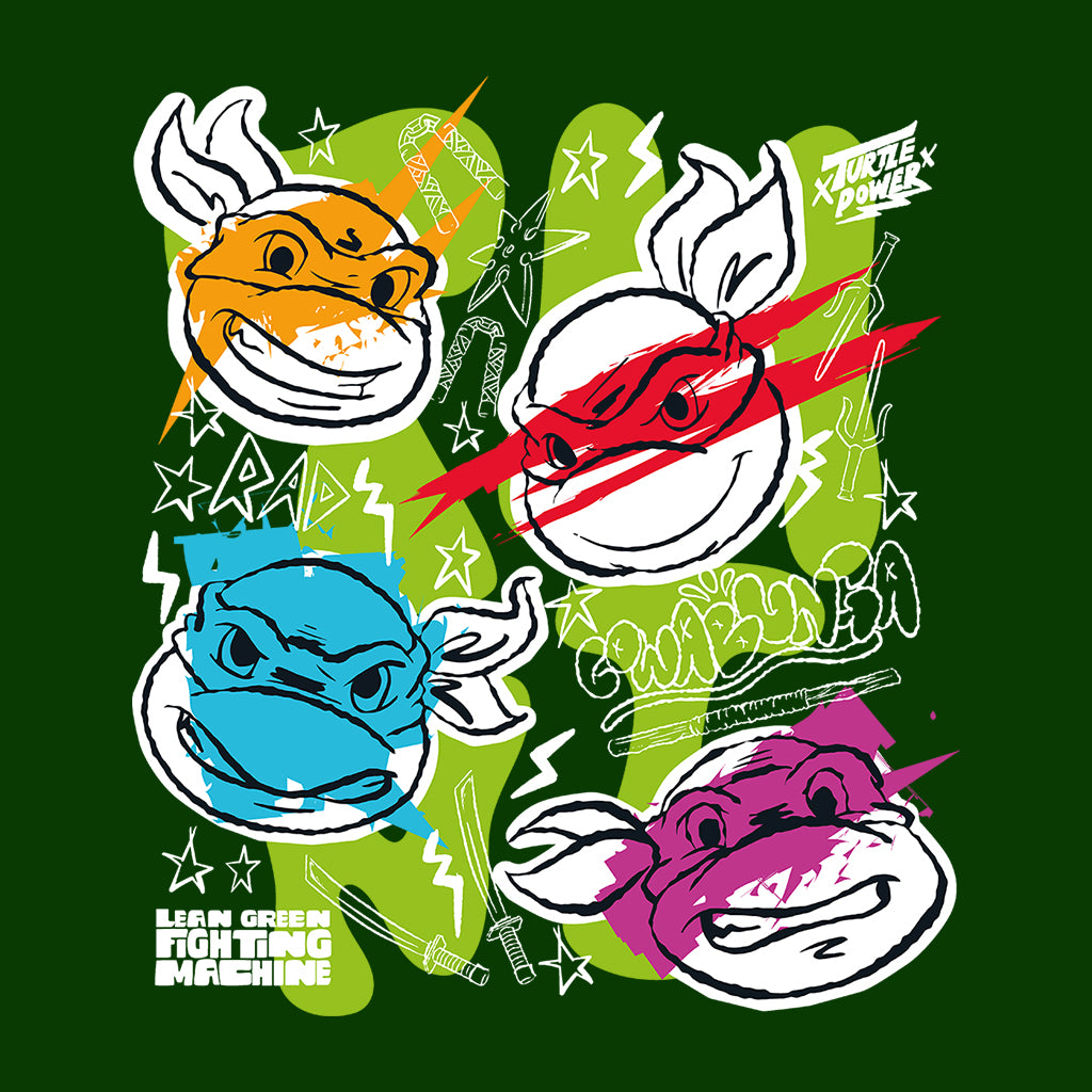 Teenage Mutant Ninja Turtles Faces Colour Art Men's T-Shirt product image 2