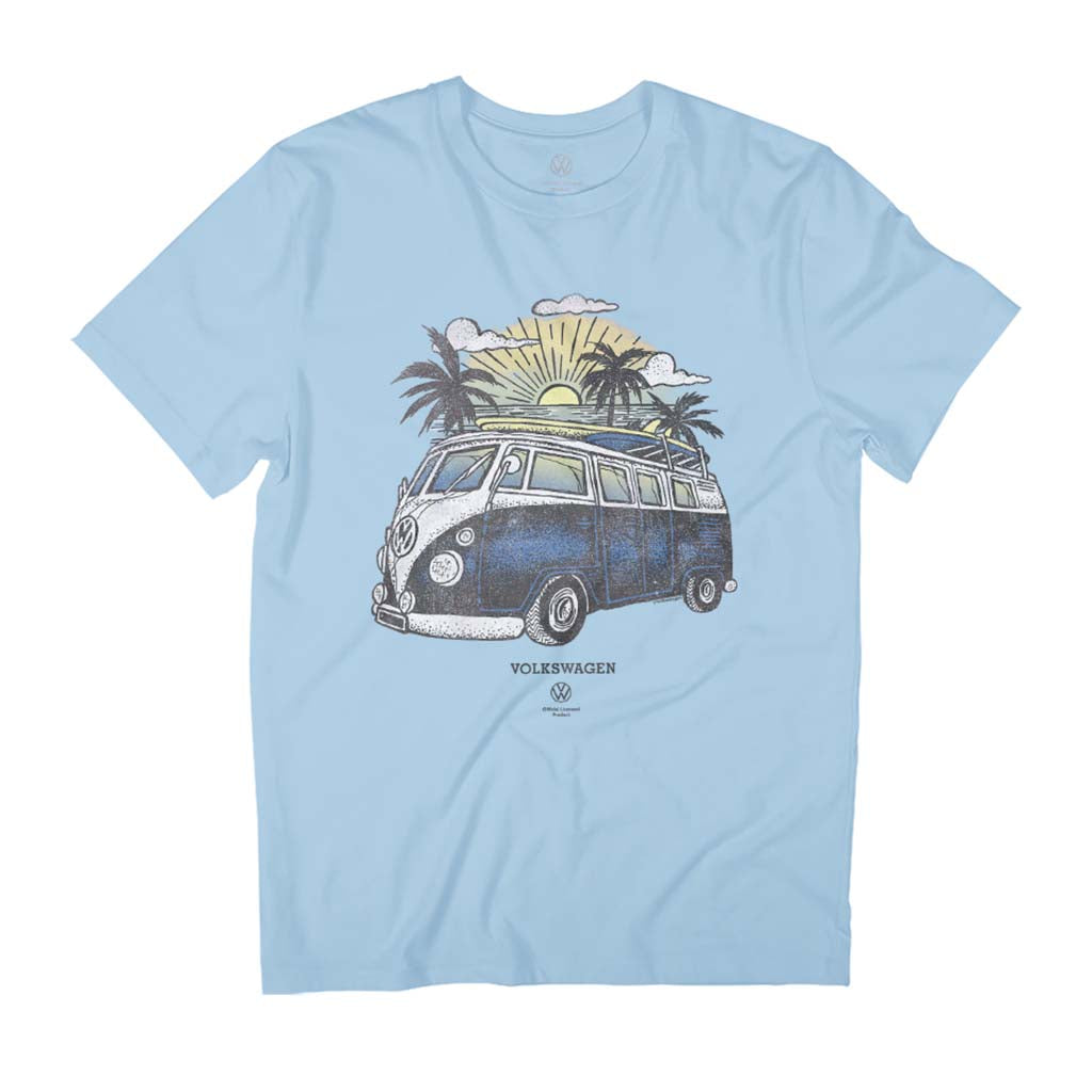 Volkswagen Type 2 T1 Campervan Beach Sketch Men's T-Shirt product image 1