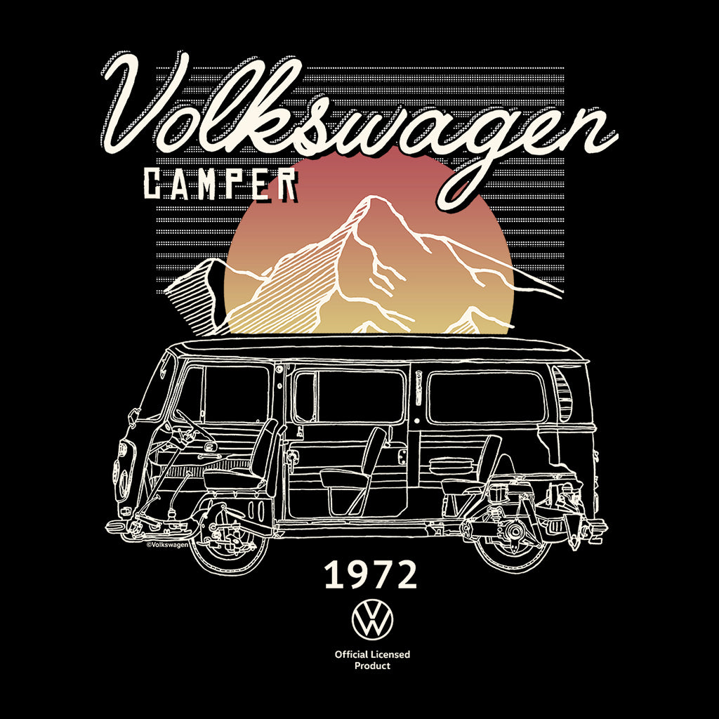 Volkswagen Type 2 T2 Campervan Retro Mountain Men's T-Shirt product image 2