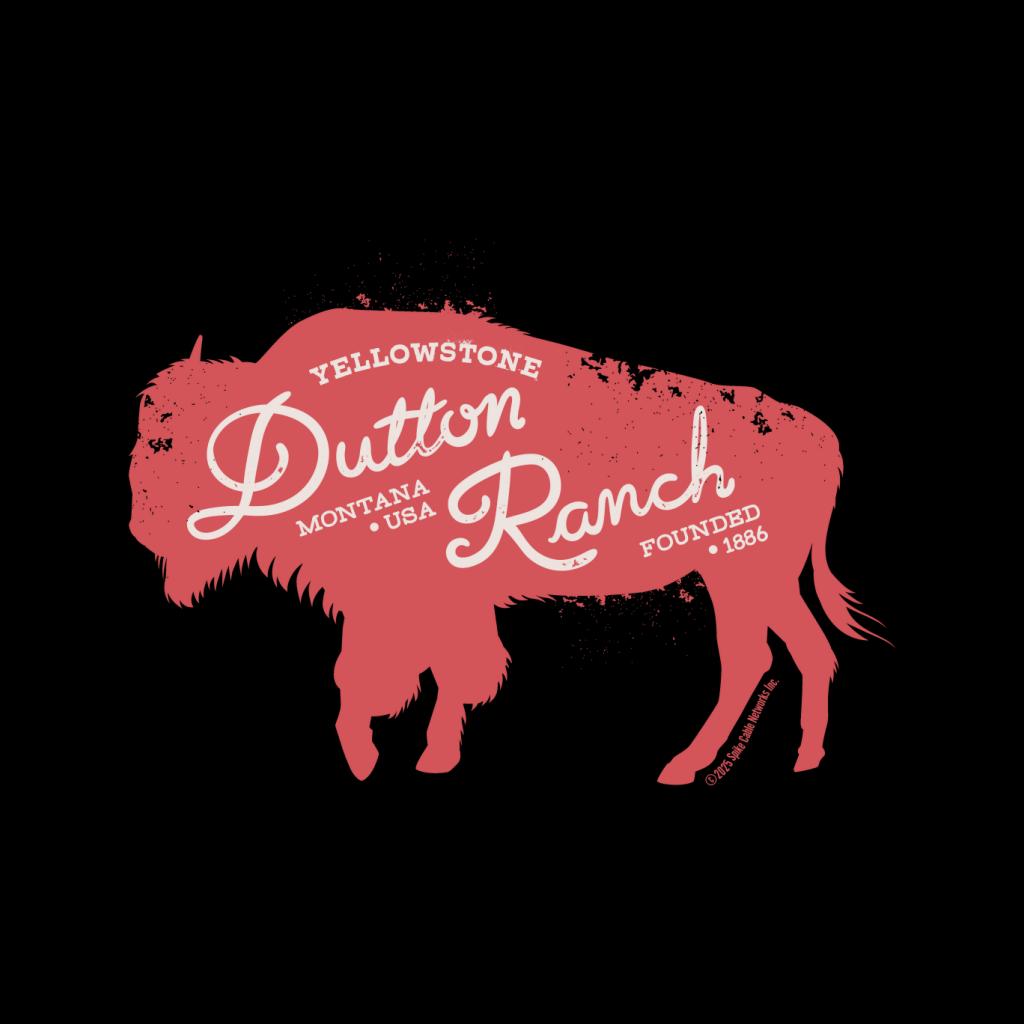 Yellowstone Dutton Ranch Bison Montana USA Men's T-Shirt product image 2