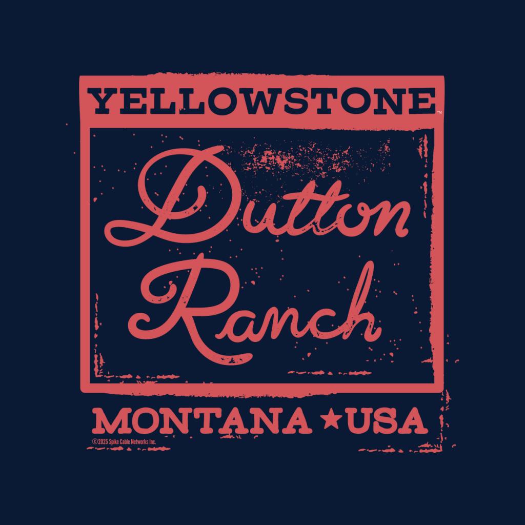 Yellowstone Dutton Ranch Sign Montana USA Men's T-Shirt product image 2