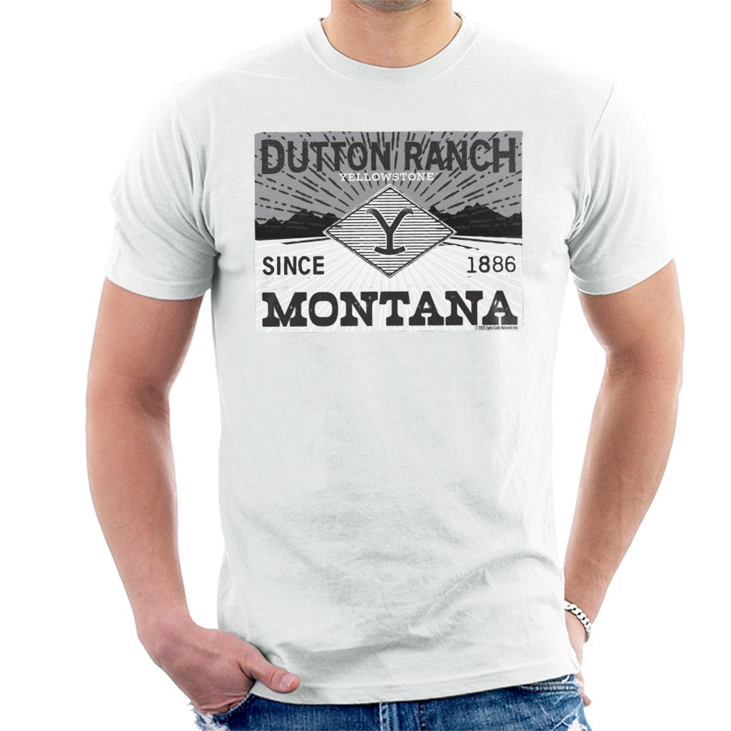 Yellowstone B&W Logo Dutton Ranch Men's T-Shirt product image 1