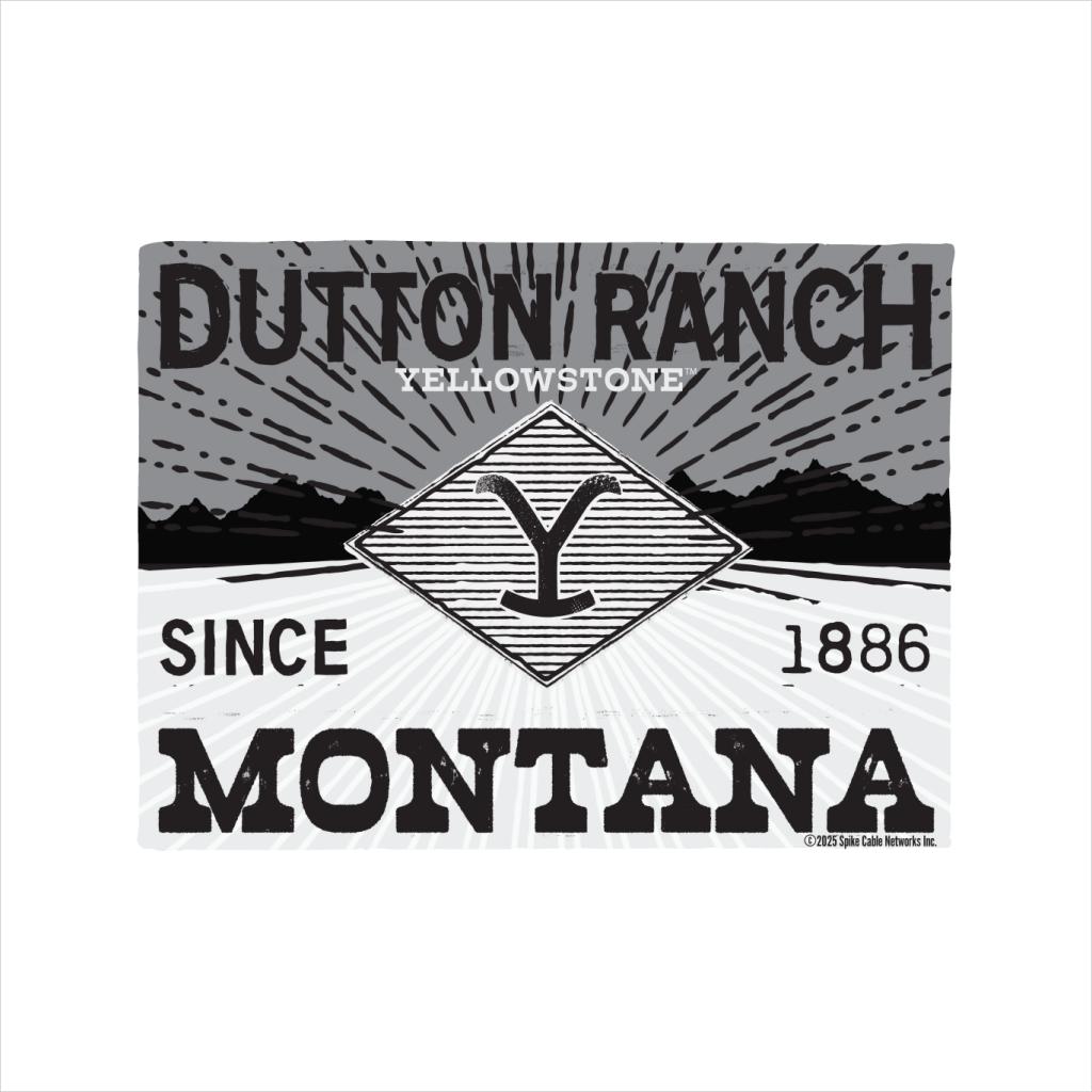 Yellowstone B&W Logo Dutton Ranch Men's T-Shirt product image 2