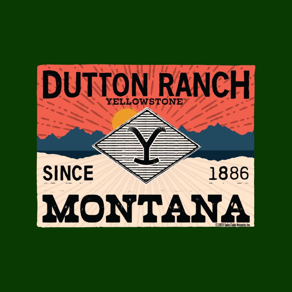 Yellowstone Dutton Ranch Montana Since 1886 Men's T-Shirt product image 2