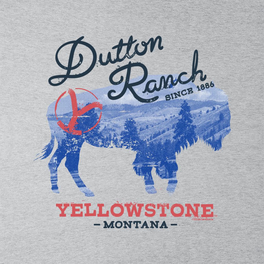 Yellowstone Dutton Ranch Blue Cattle Logo Men's T-Shirt product image 2
