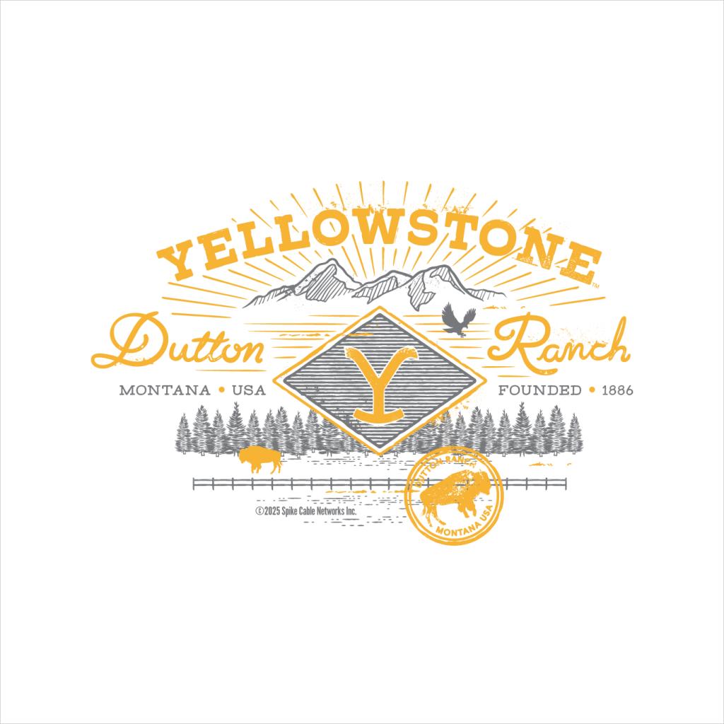 Yellowstone Yellow Logo Founded 1886 Men's T-Shirt product image 2