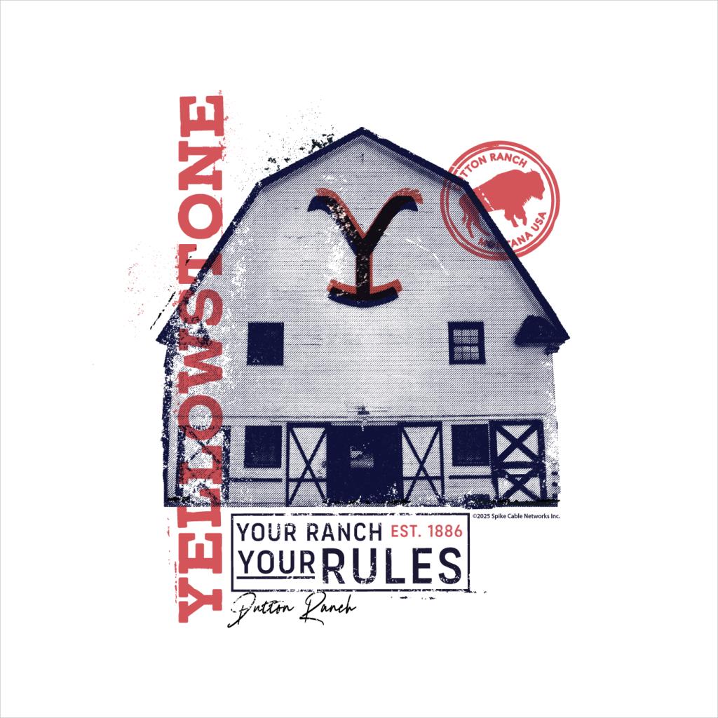Yellowstone Dutton Ranch Your Rules Barn Men's T-Shirt product image 2