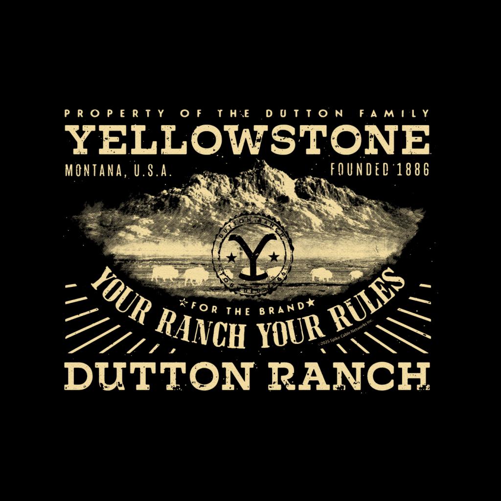Yellowstone For The Brand Your Ranch Rules Men's T-Shirt product image 2