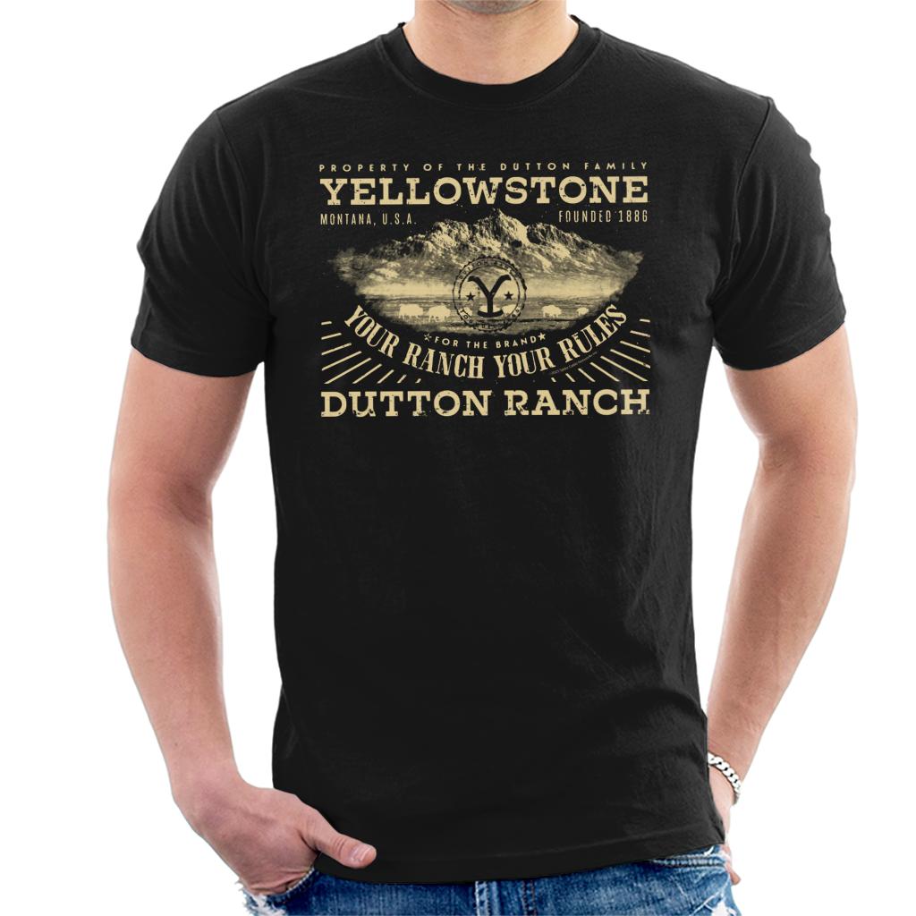 Yellowstone For The Brand Your Ranch Rules Men's T-Shirt product image 1