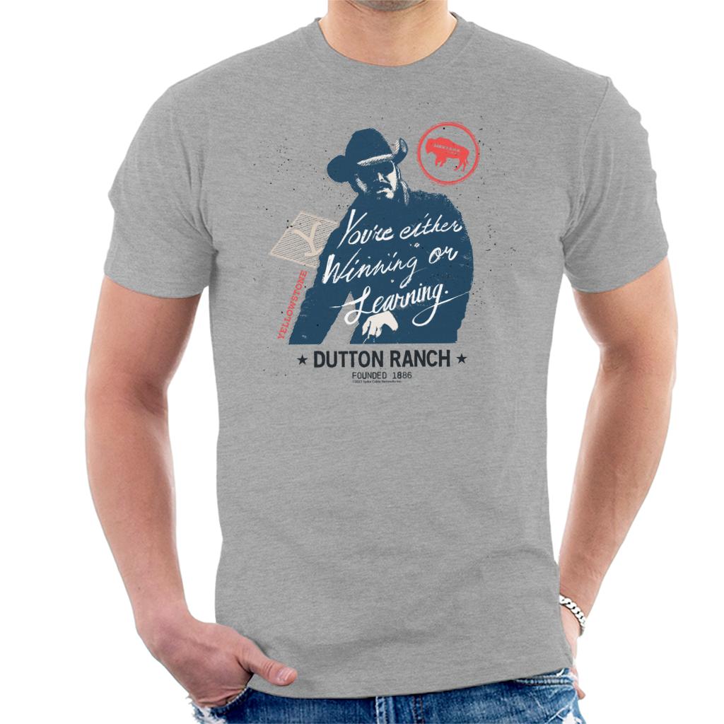 Yellowstone Winning Learning Quote Rip Wheeler Men's T-Shirt product image 1