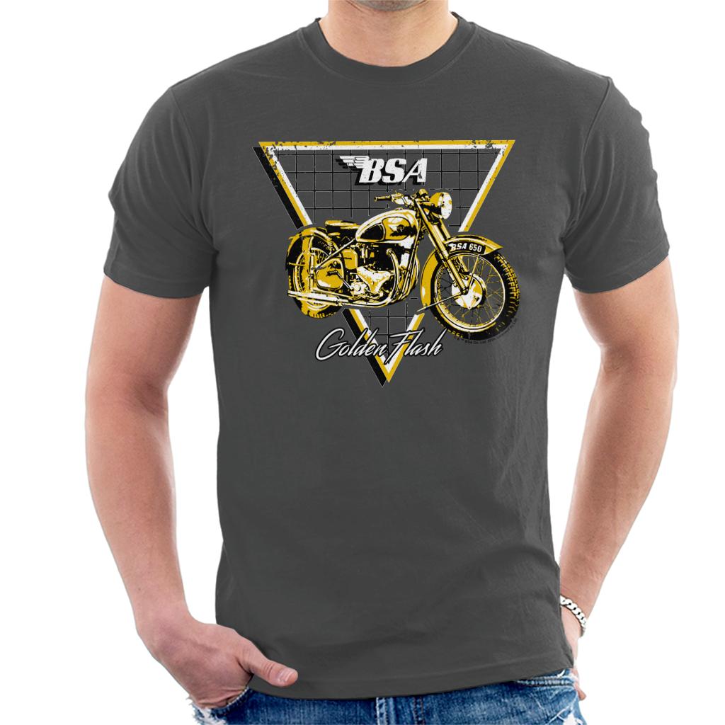 BSA 650 Golden Flash Motorcycle Retro Men's T-Shirt product image 1