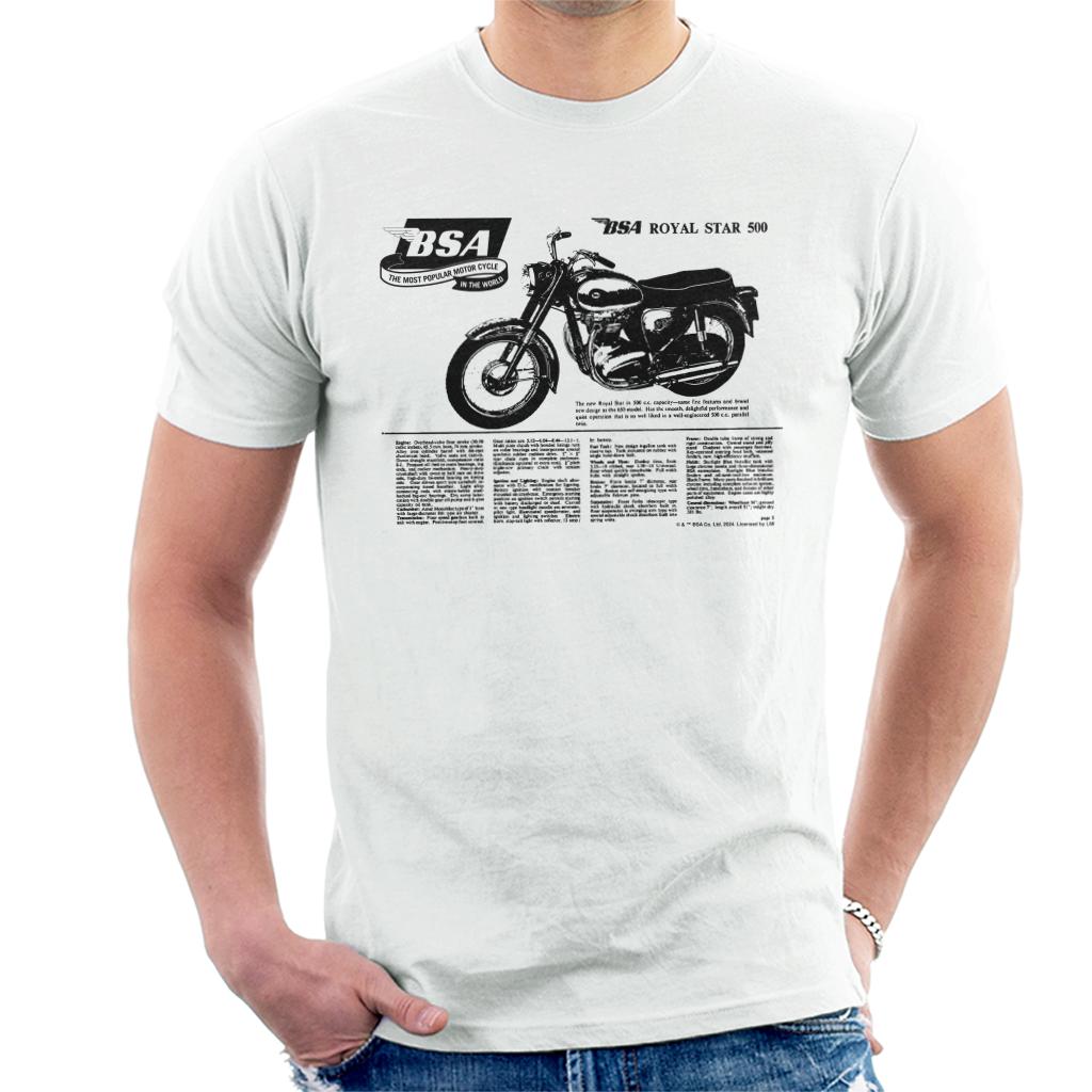 BSA Royal Star 500 Motorcycle Newspaper Ad Men's T-Shirt product image 1