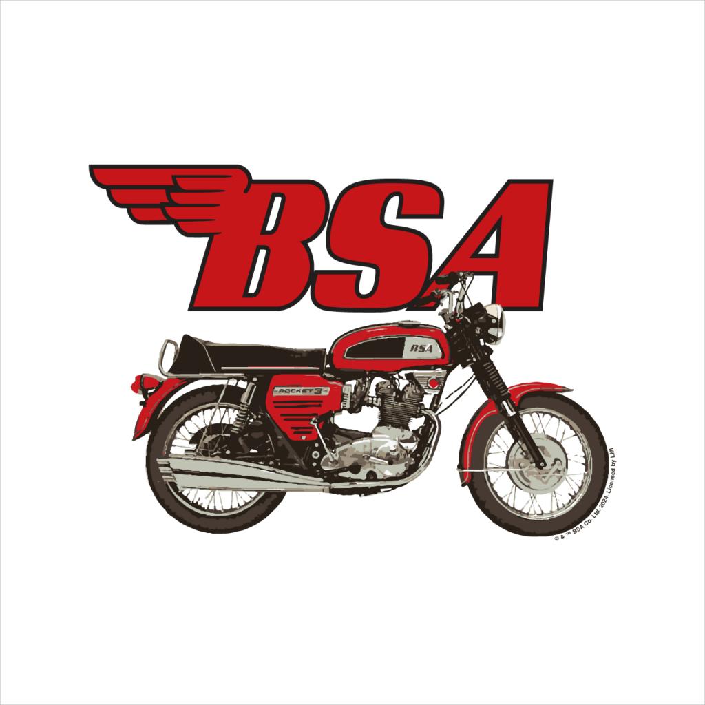 BSA Logo Rocket 3 Roadster Motorcycle Men's T-Shirt product image 2