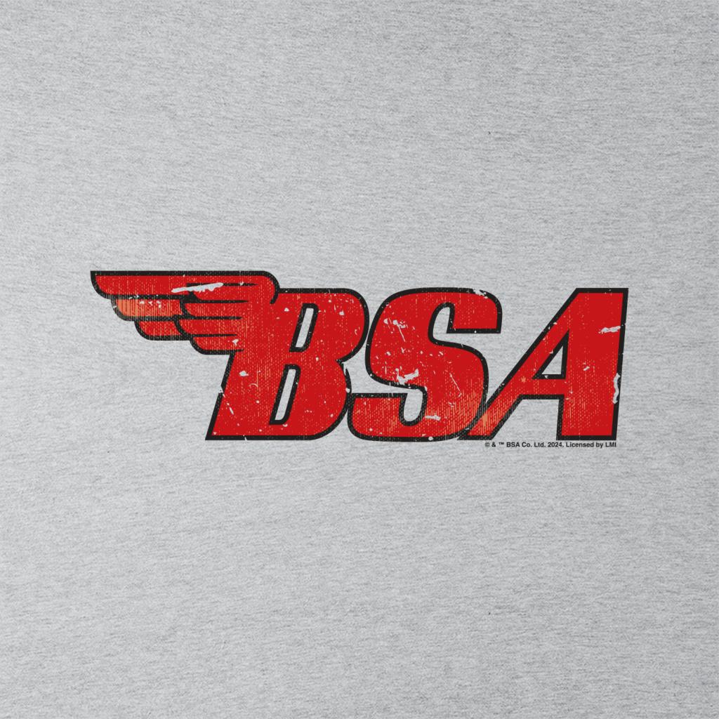 BSA Motorcycle Logo Distressed Effect Men's T-Shirt product image 2