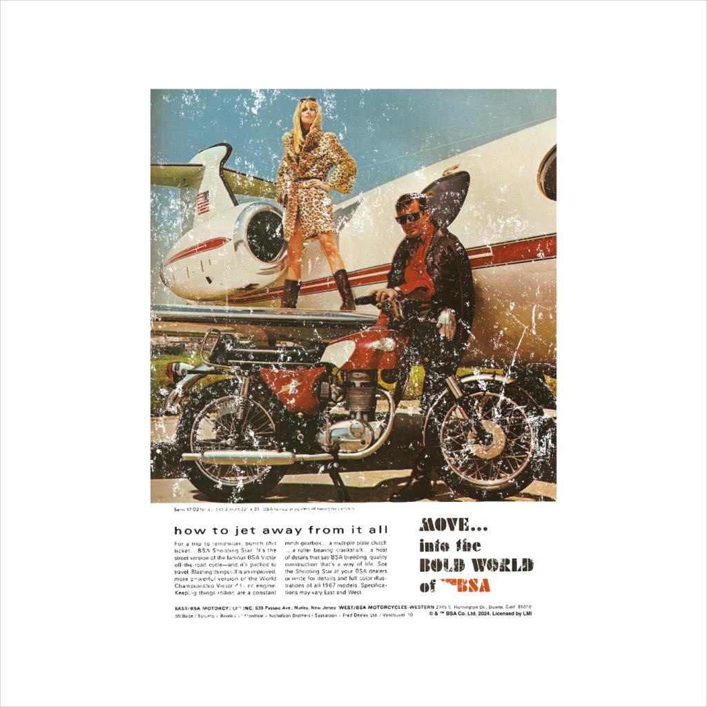 BSA Shooting Star Motorcycle Jet Away 1967 Advert Men's product image 2