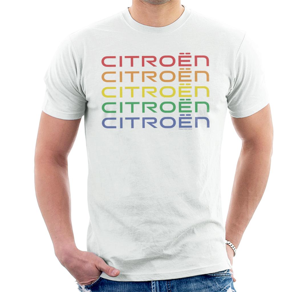 Citroen Rainbow Cascade Logo Men's T-Shirt product image 1