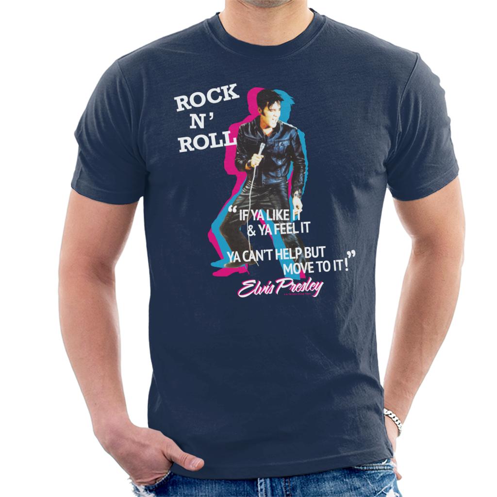 Elvisly Yours Rock N Roll Elvis Presley Quote Men's T-Shirt product image 1