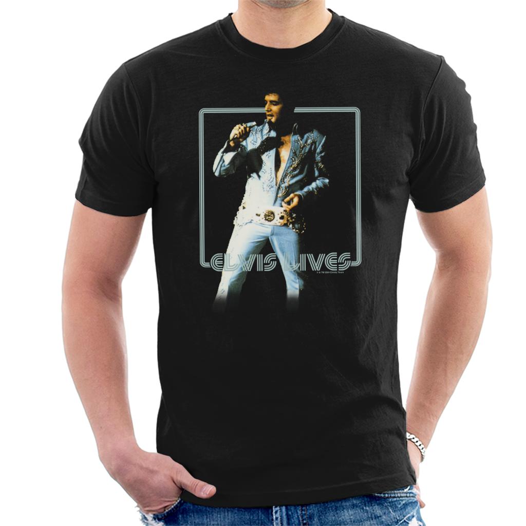 Elvisly Yours Elvis Presley Lives Men's T-Shirt product image 1