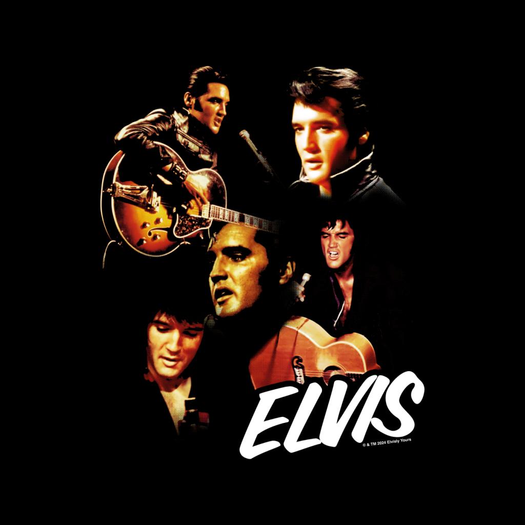 Elvisly Yours Elvis Presley Live Photo Montage Men's T-Shirt product image 2