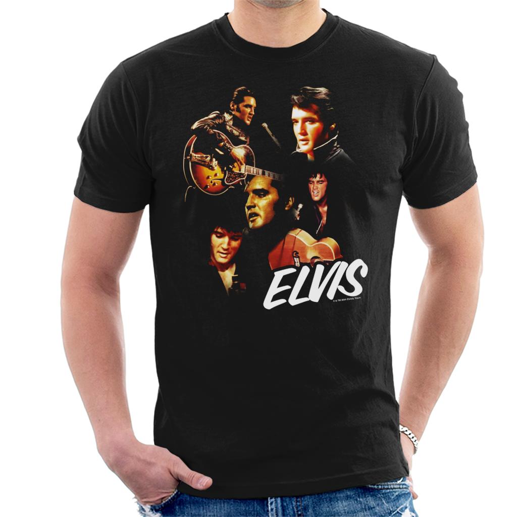Elvisly Yours Elvis Presley Live Photo Montage Men's T-Shirt product image 1