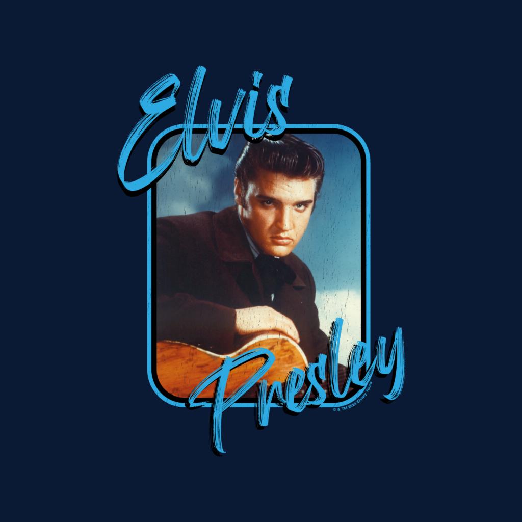 Elvisly Yours Elvis Presley Retro Guitar Portrait Men's product image 2