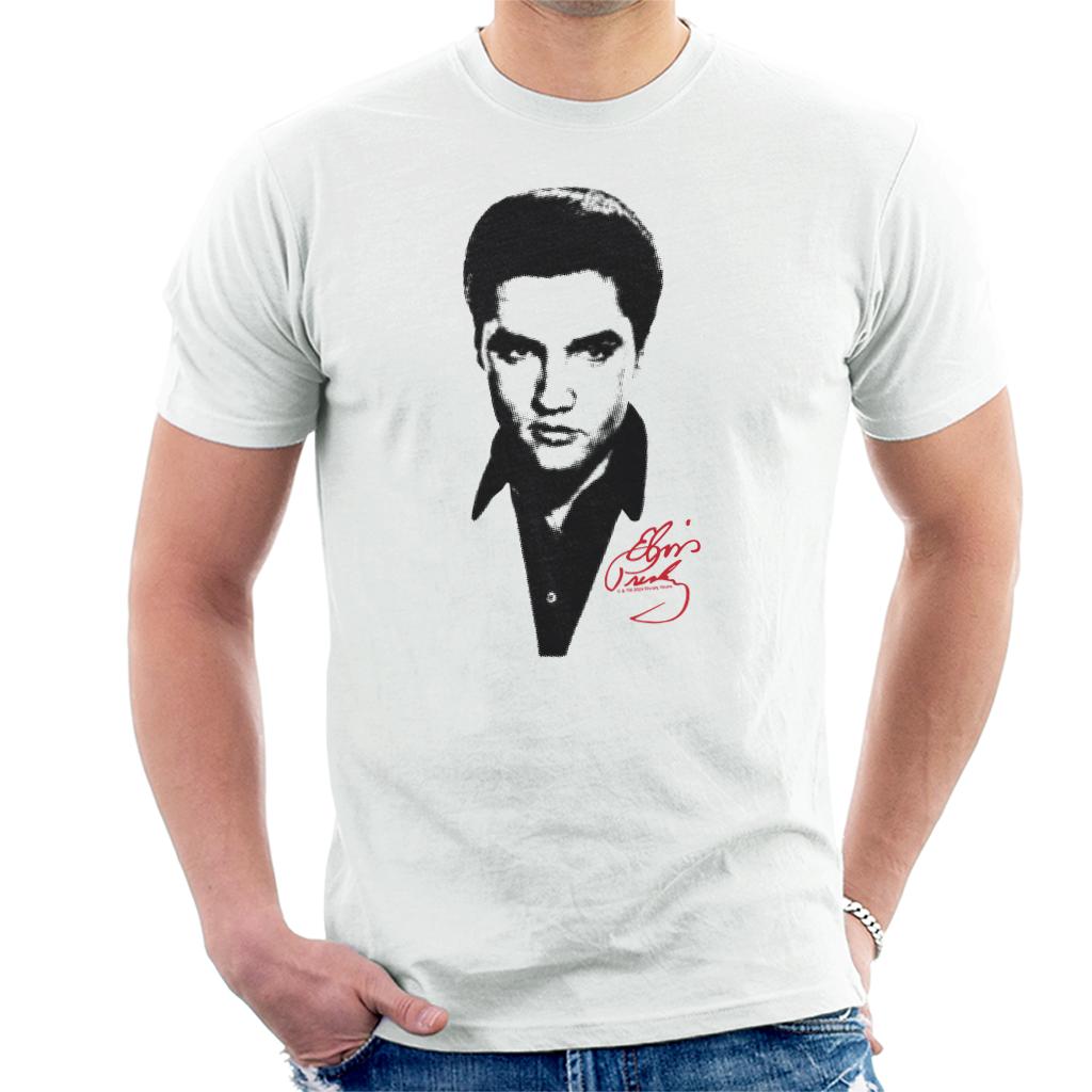 Elvisly Yours Elvis Presley Black & White Portrait Men's product image 1