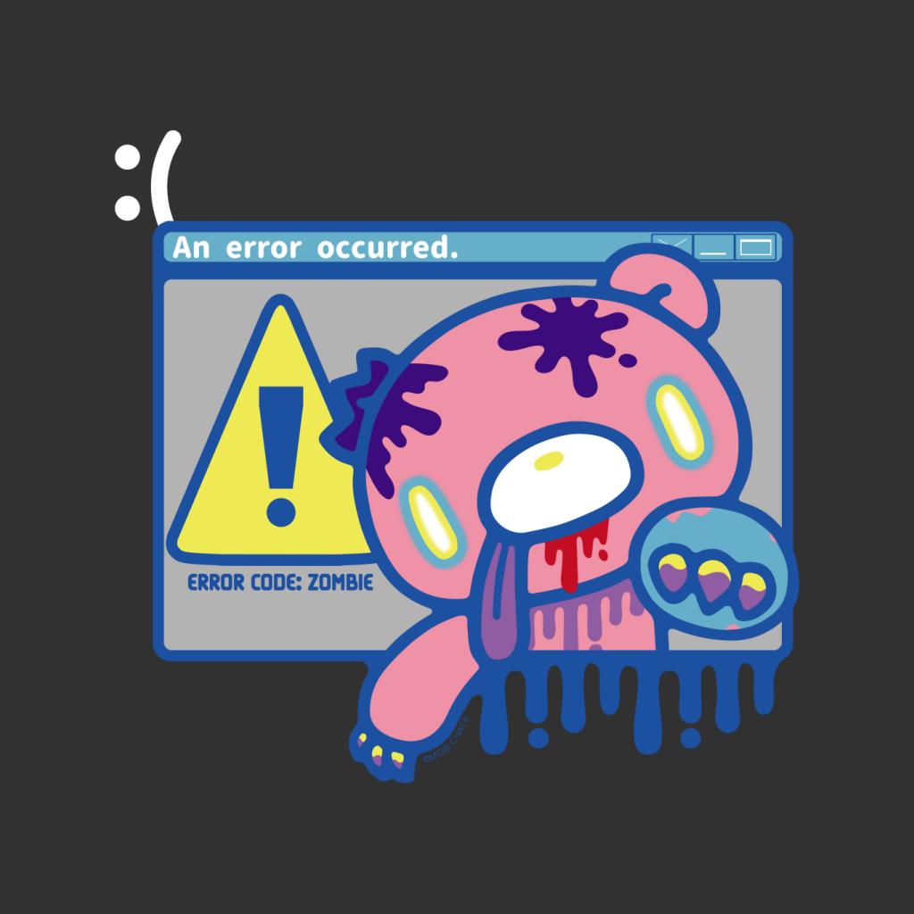 Gloomy Bear The Naughty Grizzly Zombie Computer Error Men's product image 2