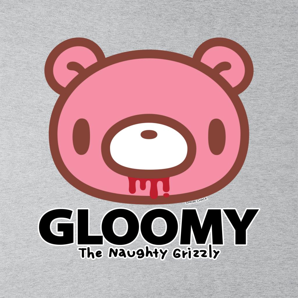 Gloomy Bear The Naughty Grizzly Face Text Logo Anime Men's product image 2