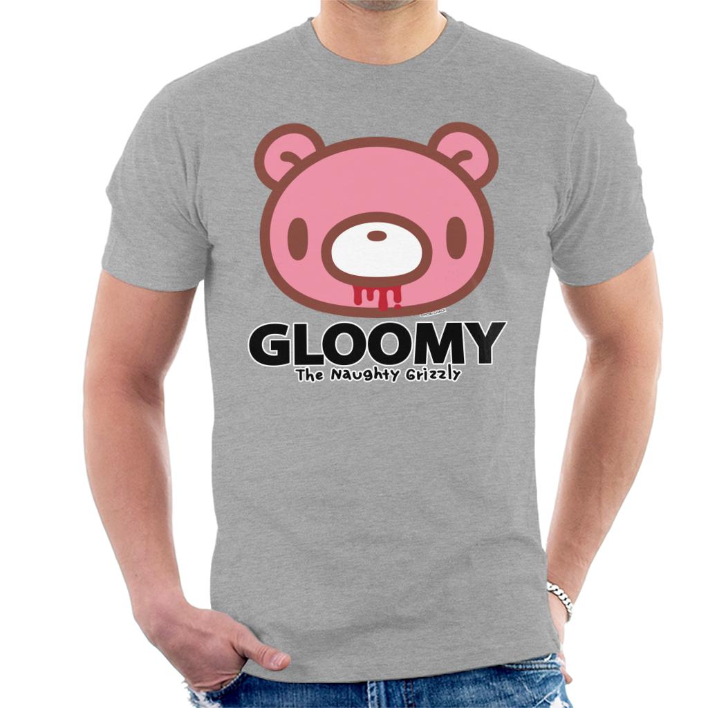 Gloomy Bear The Naughty Grizzly Face Text Logo Anime Men's product image 1