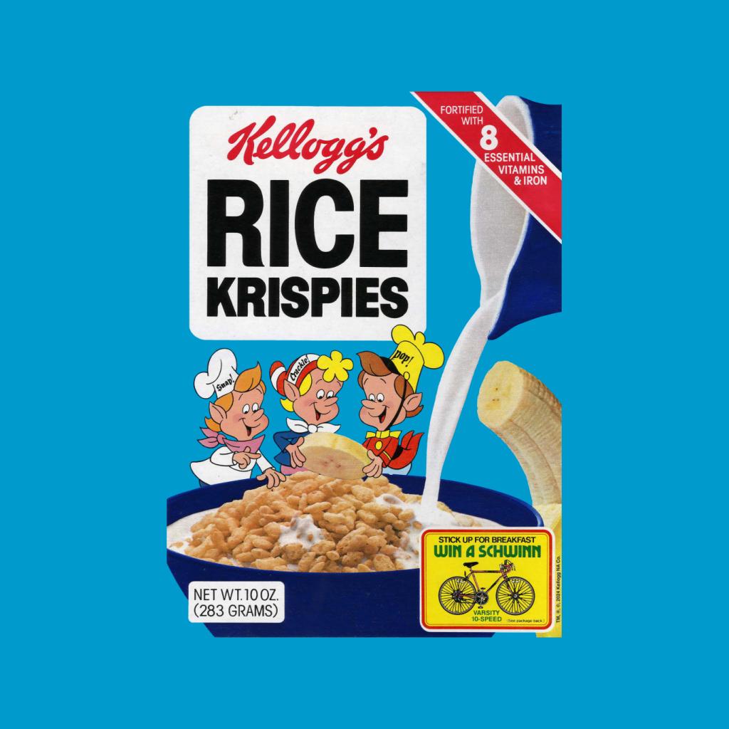 Kelloggs Rice Krispies 1980's Breakfast Cereal Box Art product image 2