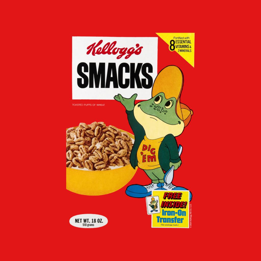 Kelloggs Smacks Breakfast Cereal Retro Box Art Dig 'Em Frog product image 2