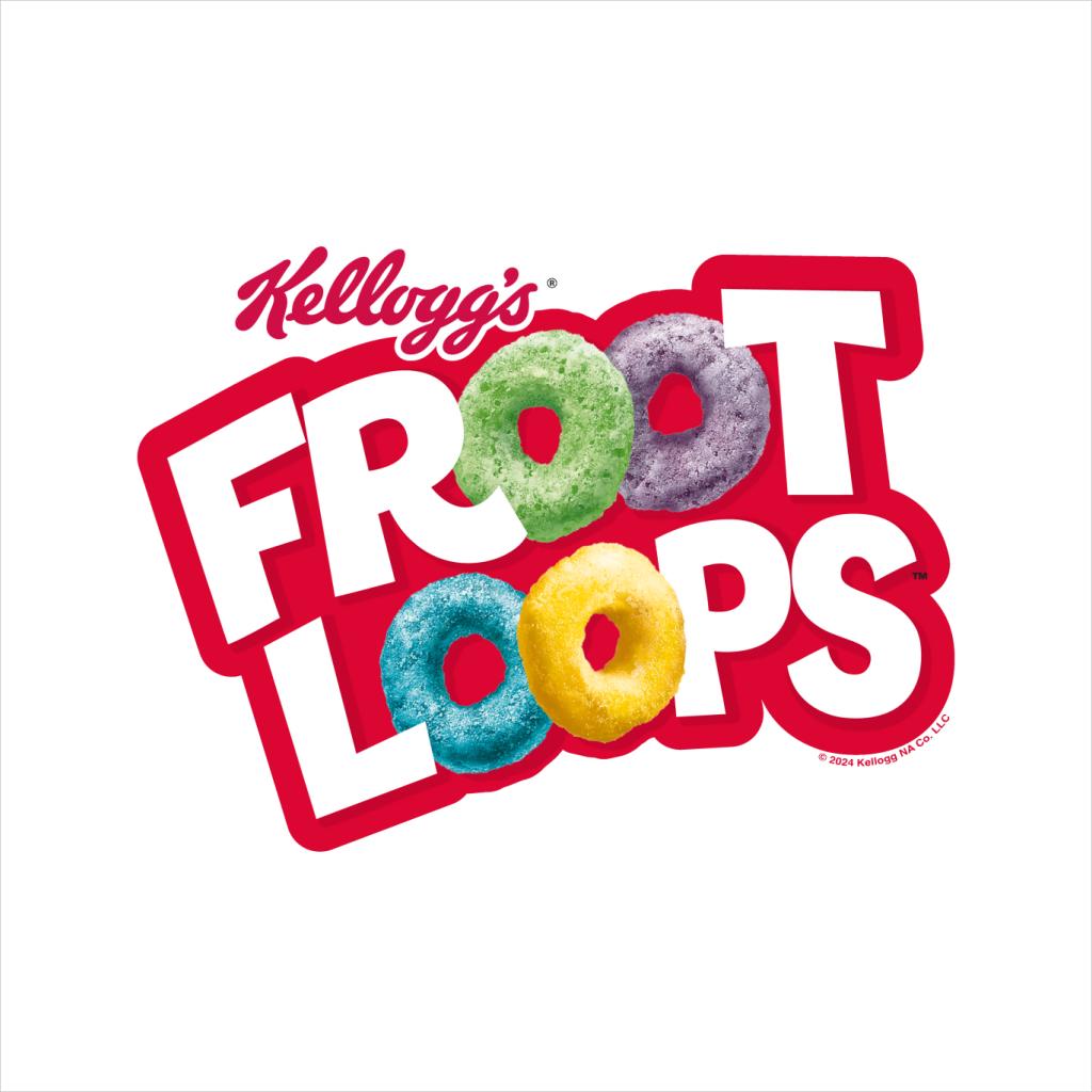 Kelloggs Froot Loops Breakfast Cereal Logo Men's T-Shirt product image 2
