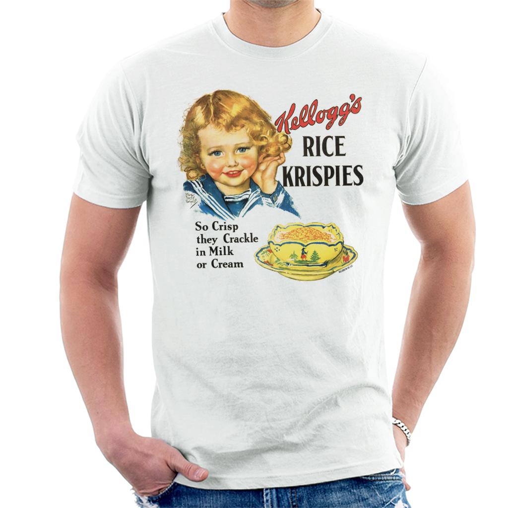Kelloggs Rice Krispies Vintage Girl Advert Men's T-Shirt product image 1