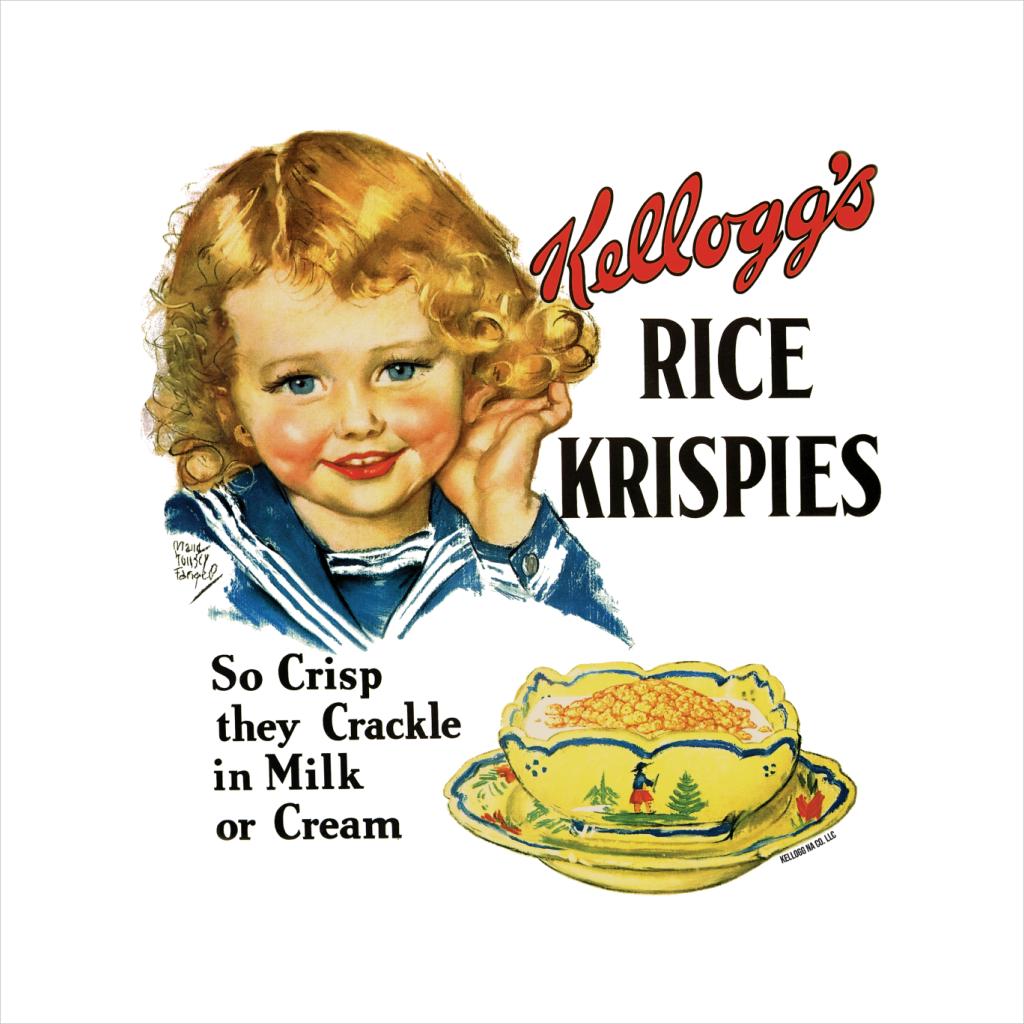 Kelloggs Rice Krispies Vintage Girl Advert Men's T-Shirt product image 2