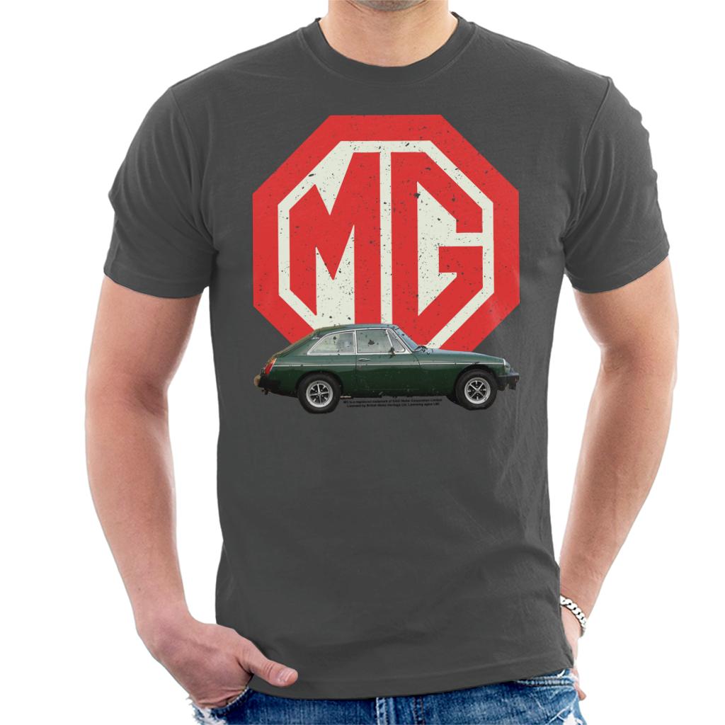 British Motor Heritage MG Retro Logo MGB GT Men's T-Shirt product image 1
