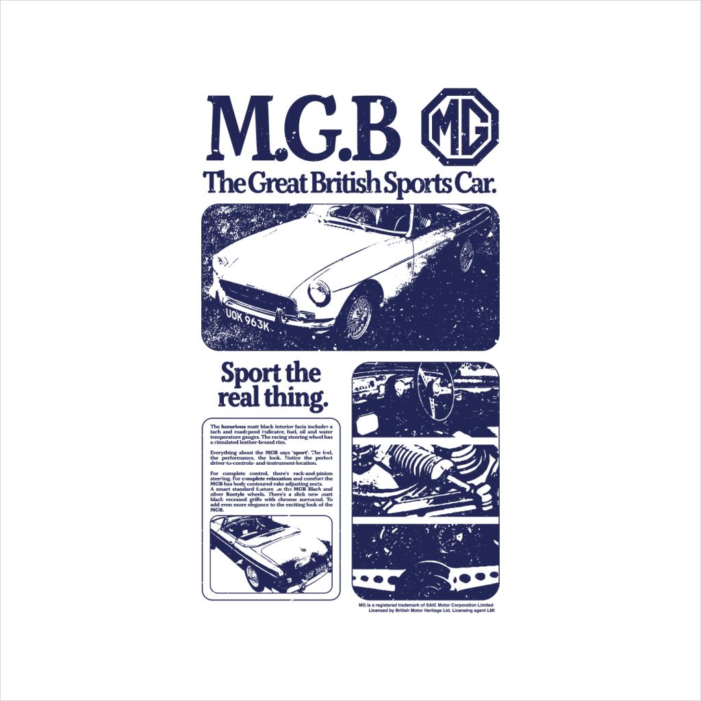British Motor Heritage MG MGB Sports Car Promo Ad Men's product image 2