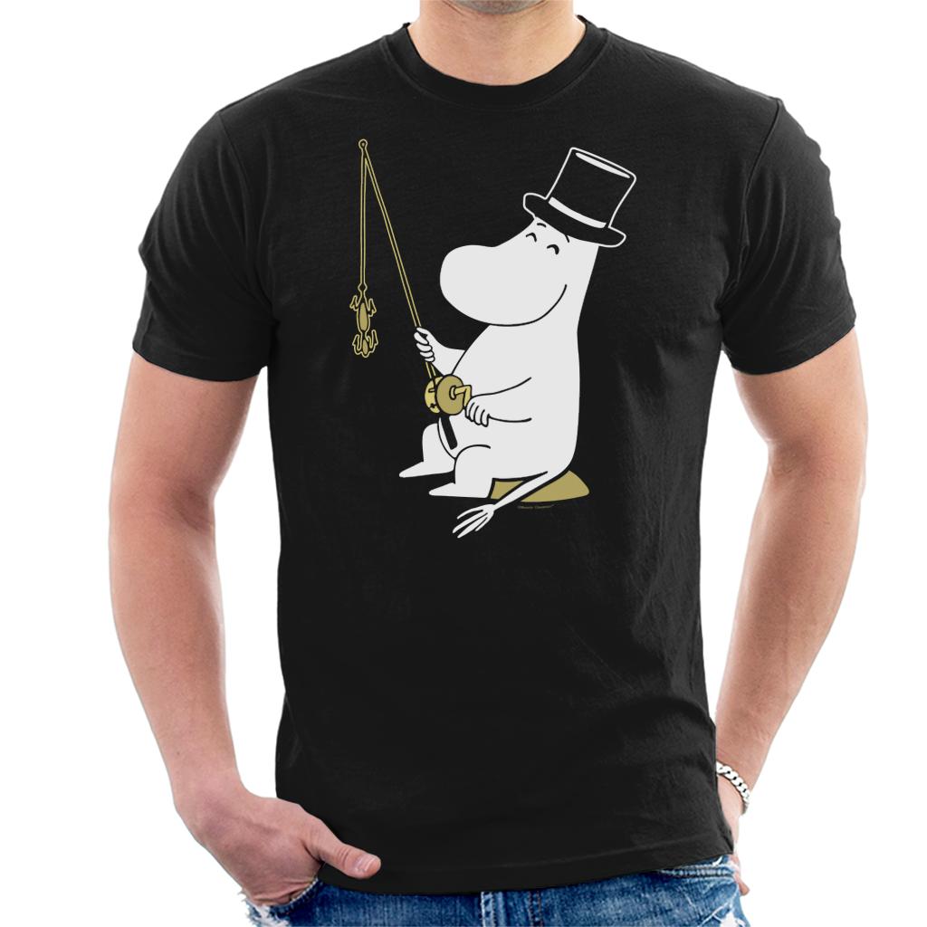 Moomin Moominpappa Fishing Sand Outline Men's T-Shirt product image 1