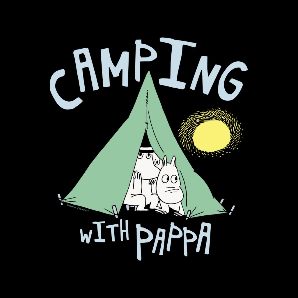 Moomin Camping With Pappa Light Outline Men's T-Shirt product image 2