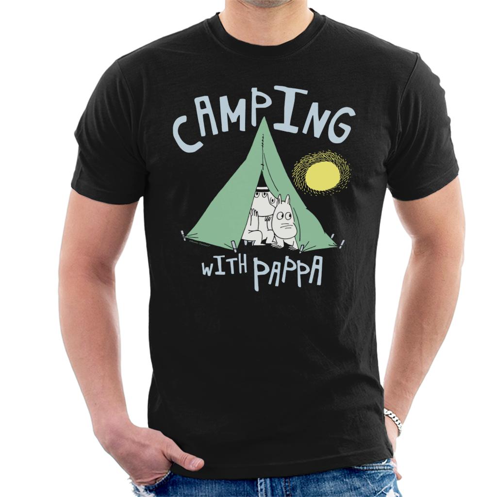 Moomin Camping With Pappa Light Outline Men's T-Shirt product image 1